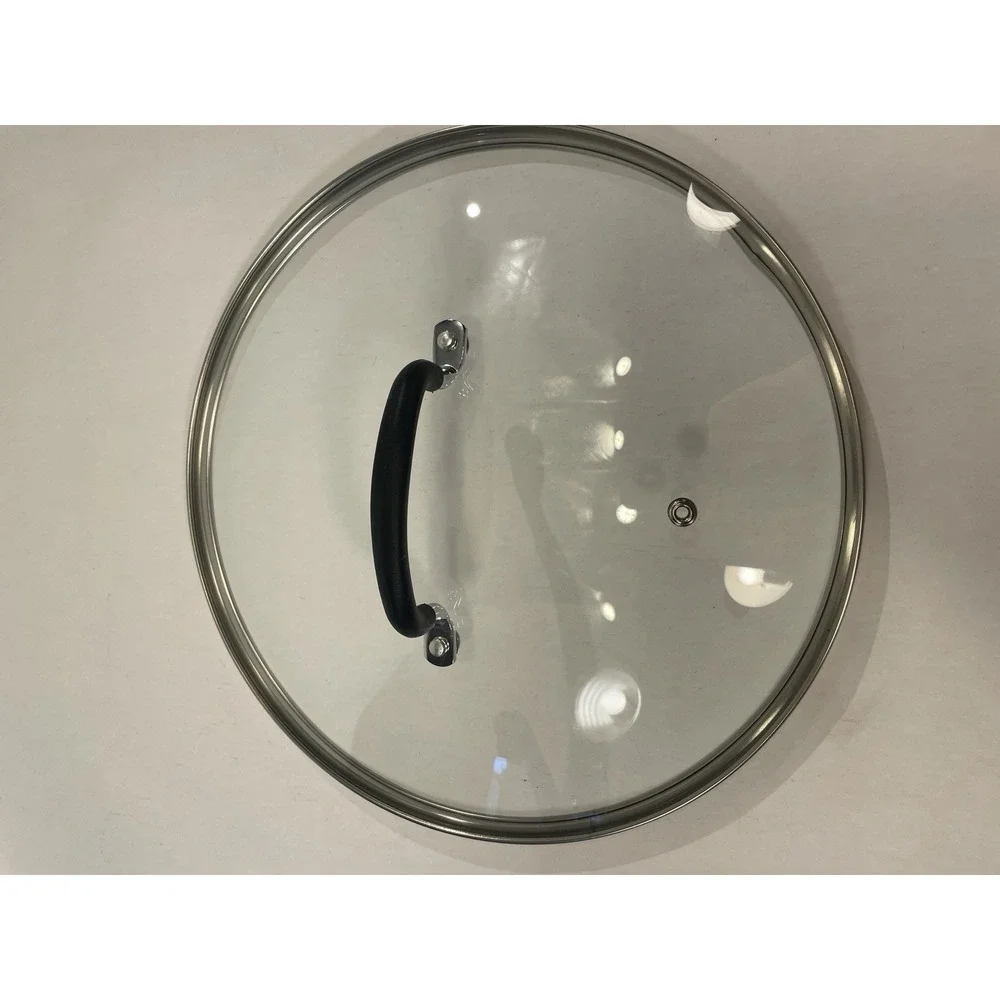 Glass Pot Pan Saucepan Lid Replacement Round Rim: 11.5 in Large Cookware Glass